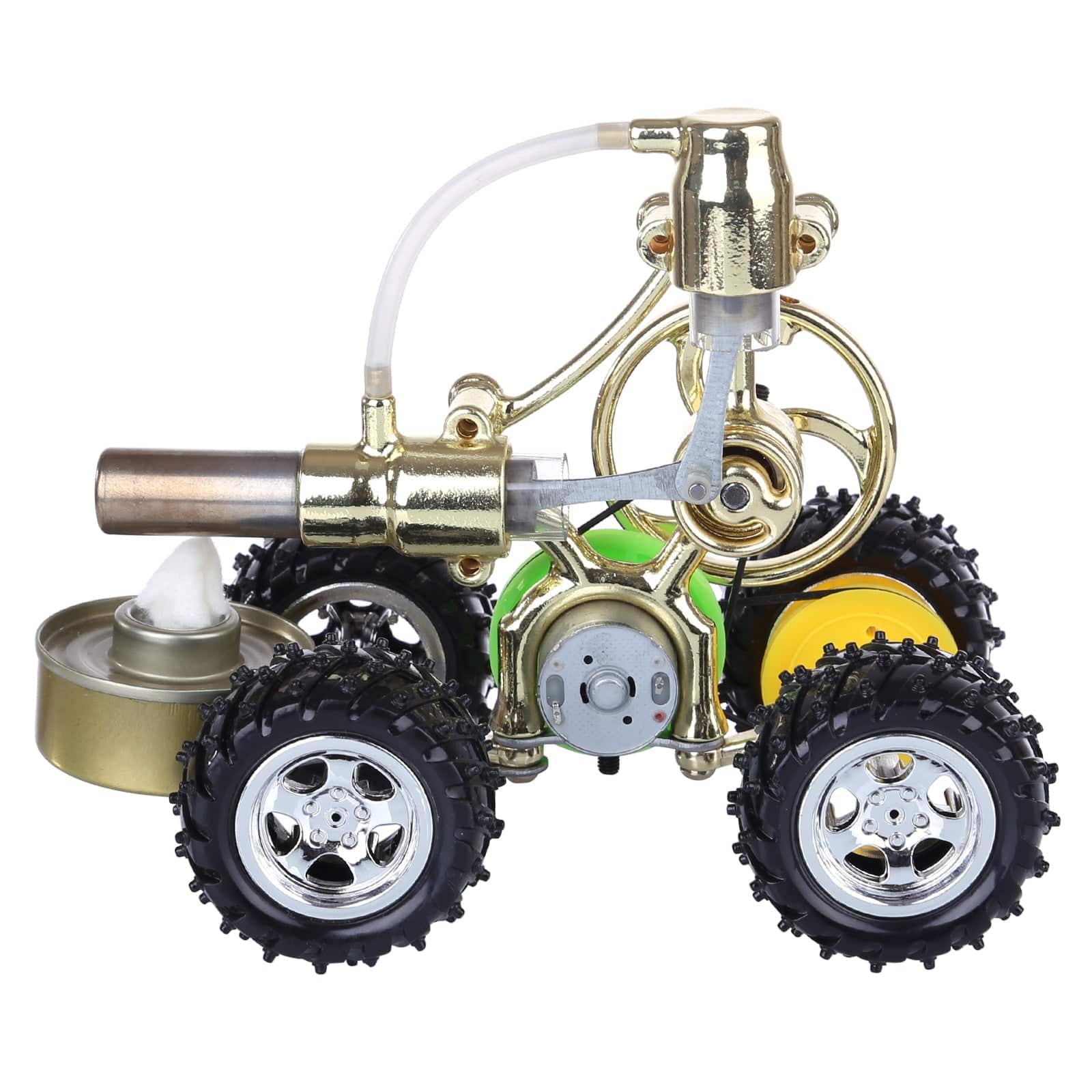 Single Cylinder Stirling Engine Car Model Hybrid Electric Power Science Gift