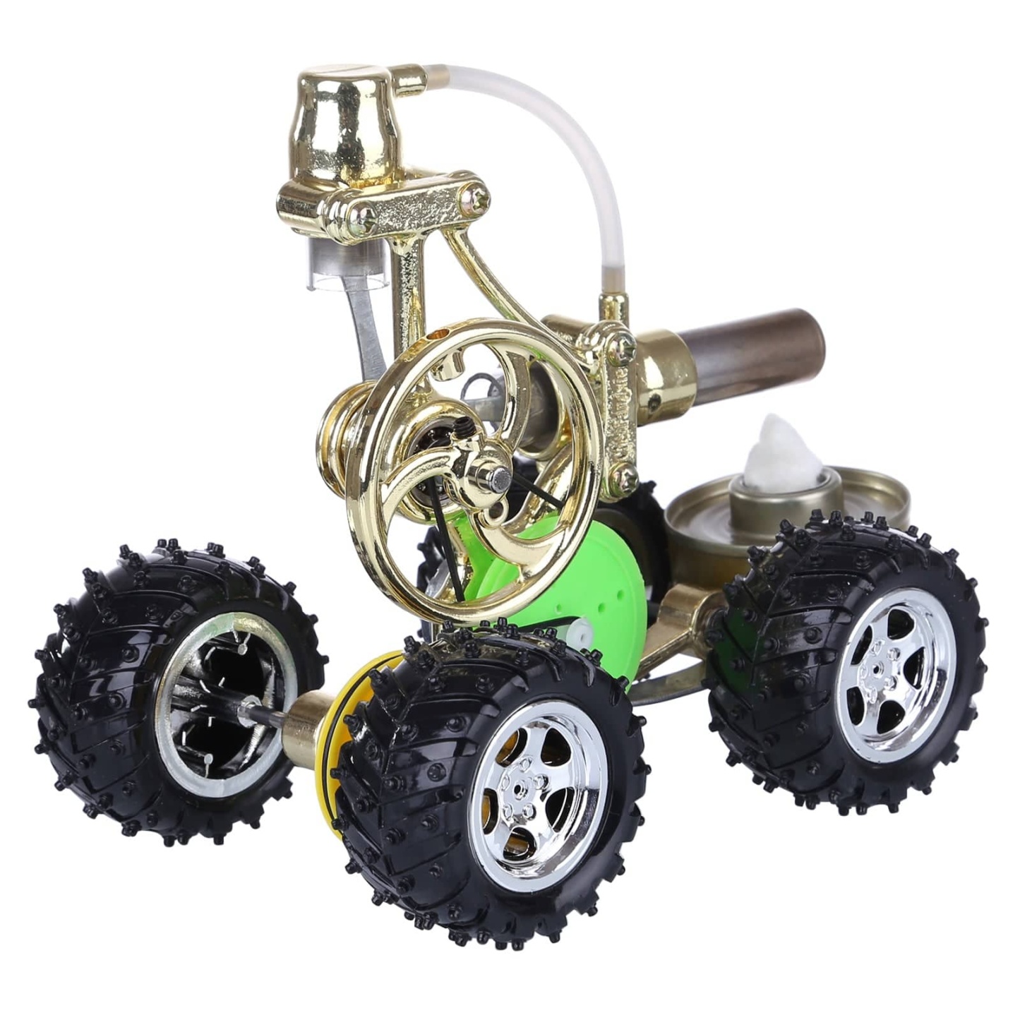 Single Cylinder Stirling Engine Car Model Hybrid Electric Power Science Gift