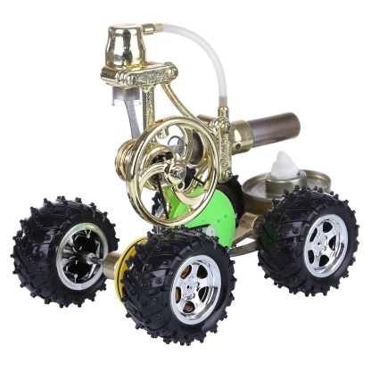 Single Cylinder Stirling Engine Car Model Hybrid Electric Power Science Gift