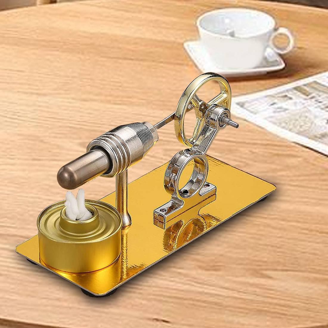 Single Cylinder Stirling Engine Motor Metal Heat Power Physics Experiment Model