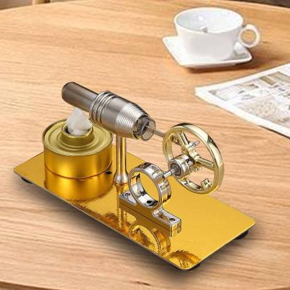Single Cylinder Stirling Engine Motor Metal Heat Power Physics Experiment Model