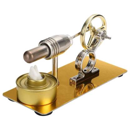 Single Cylinder Stirling Engine Motor Metal Heat Power Physics Experiment Model