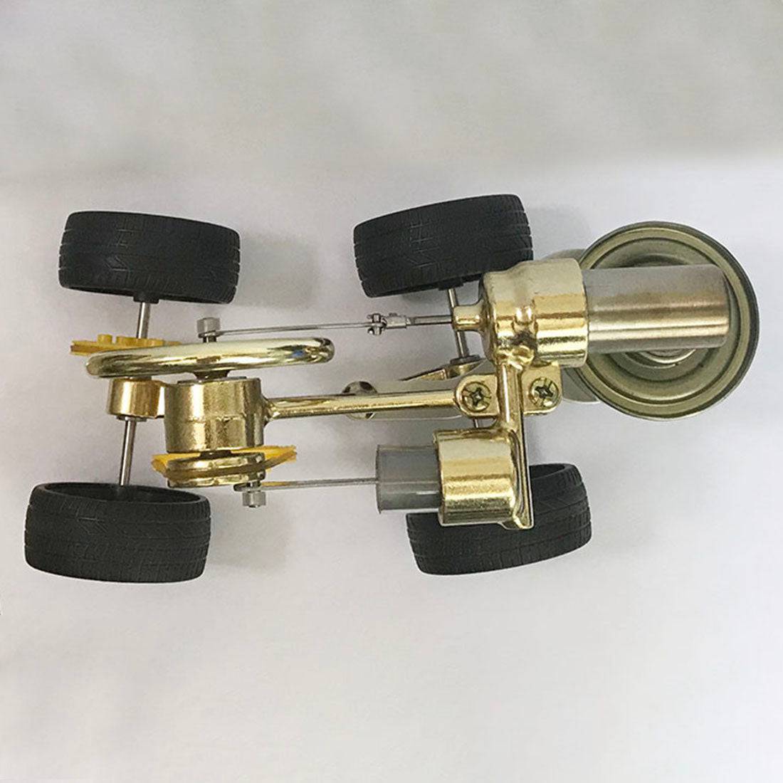 Single Cylinder Stirling Engine Powered Car Model Heat Engine Science Gift
