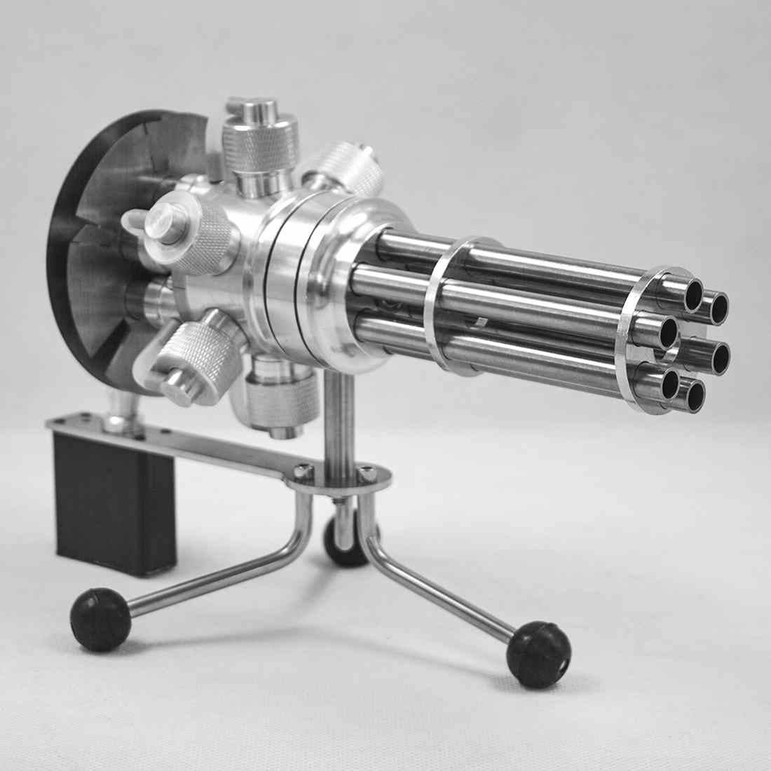 Six Cylinder Gatling Rotating Stirling Engine Model Metal Hot Air Motor Gift