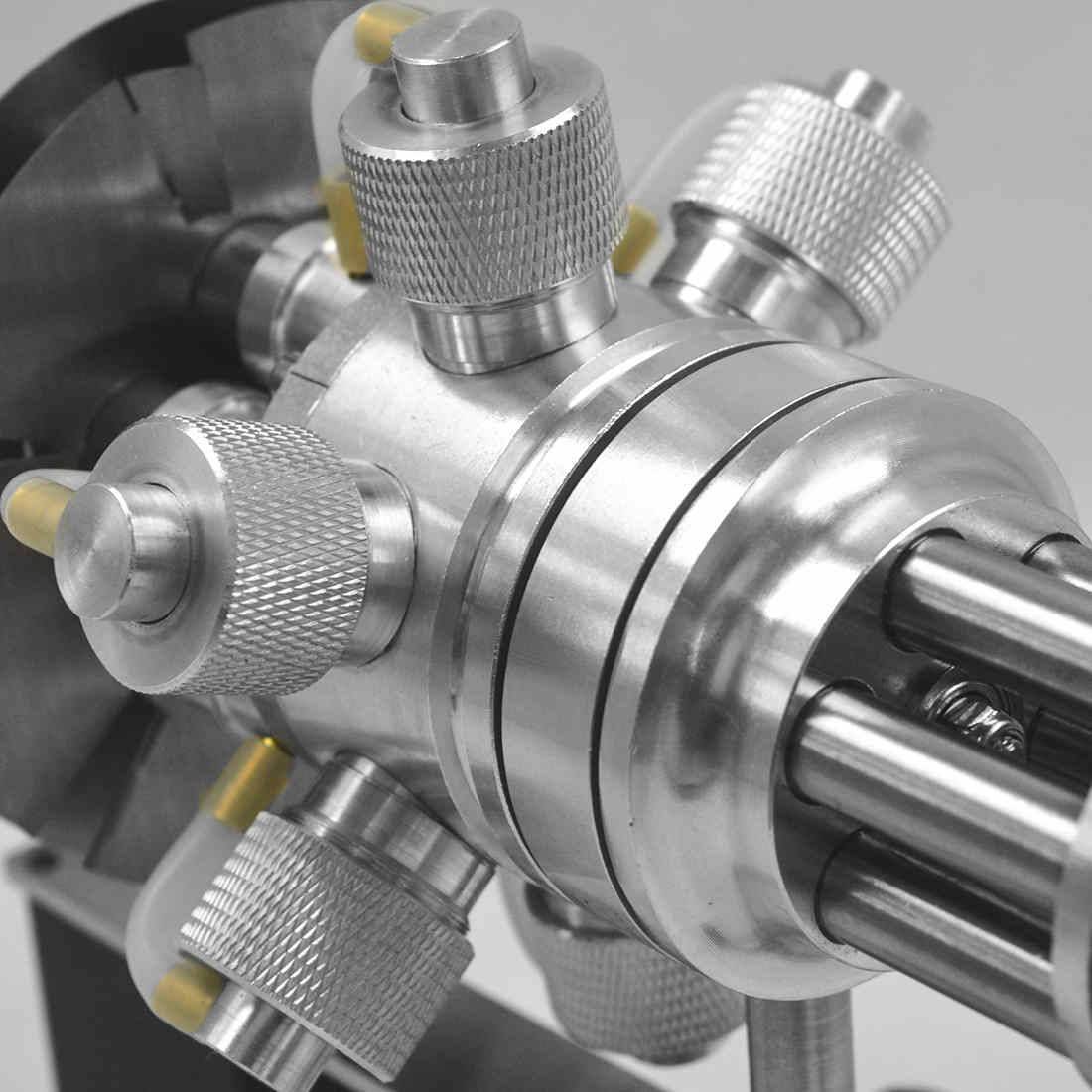Six Cylinder Gatling Rotating Stirling Engine Model Metal Hot Air Motor Gift