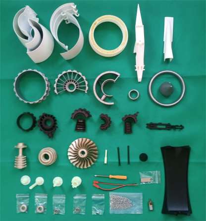 TR-900 DIY Turbofan Engine Model Kit with LED & Speed Control A380 Aviation Turbine Model-helloworld7