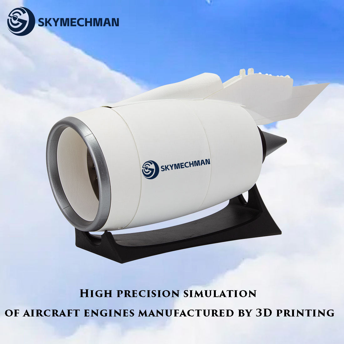 TR-900 DIY Turbofan Engine Model Kit with LED & Speed Control A380 Aviation Turbine Model-helloworld7