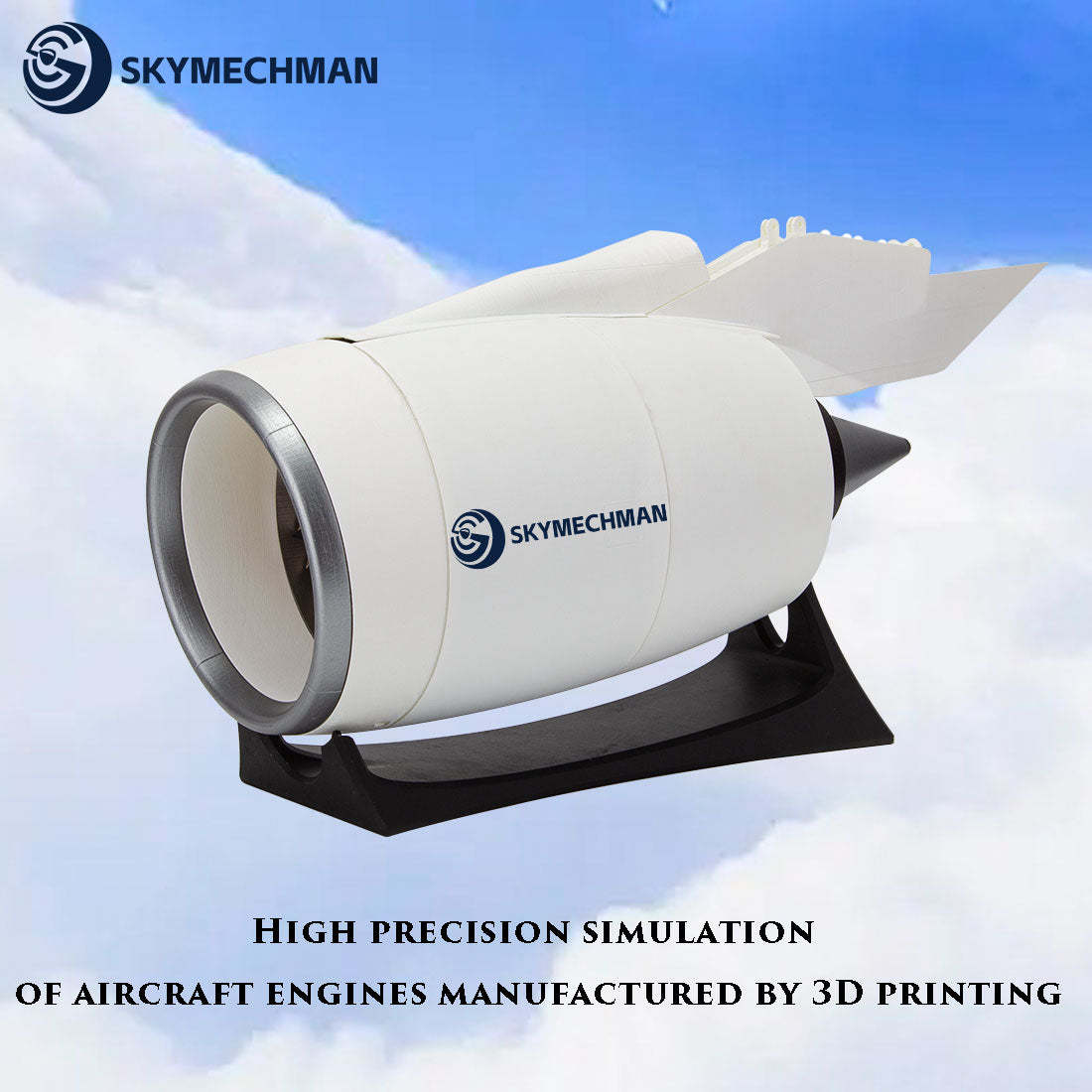 TR-900 DIY Turbofan Engine Model Kit with LED & Speed Control A380 Aviation Turbine Model-helloworld7