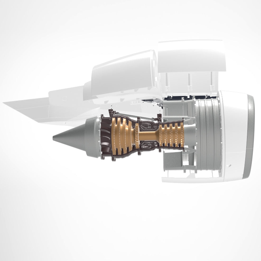 TR-900 DIY Turbofan Engine Model Kit with LED & Speed Control A380 Aviation Turbine Model-helloworld7