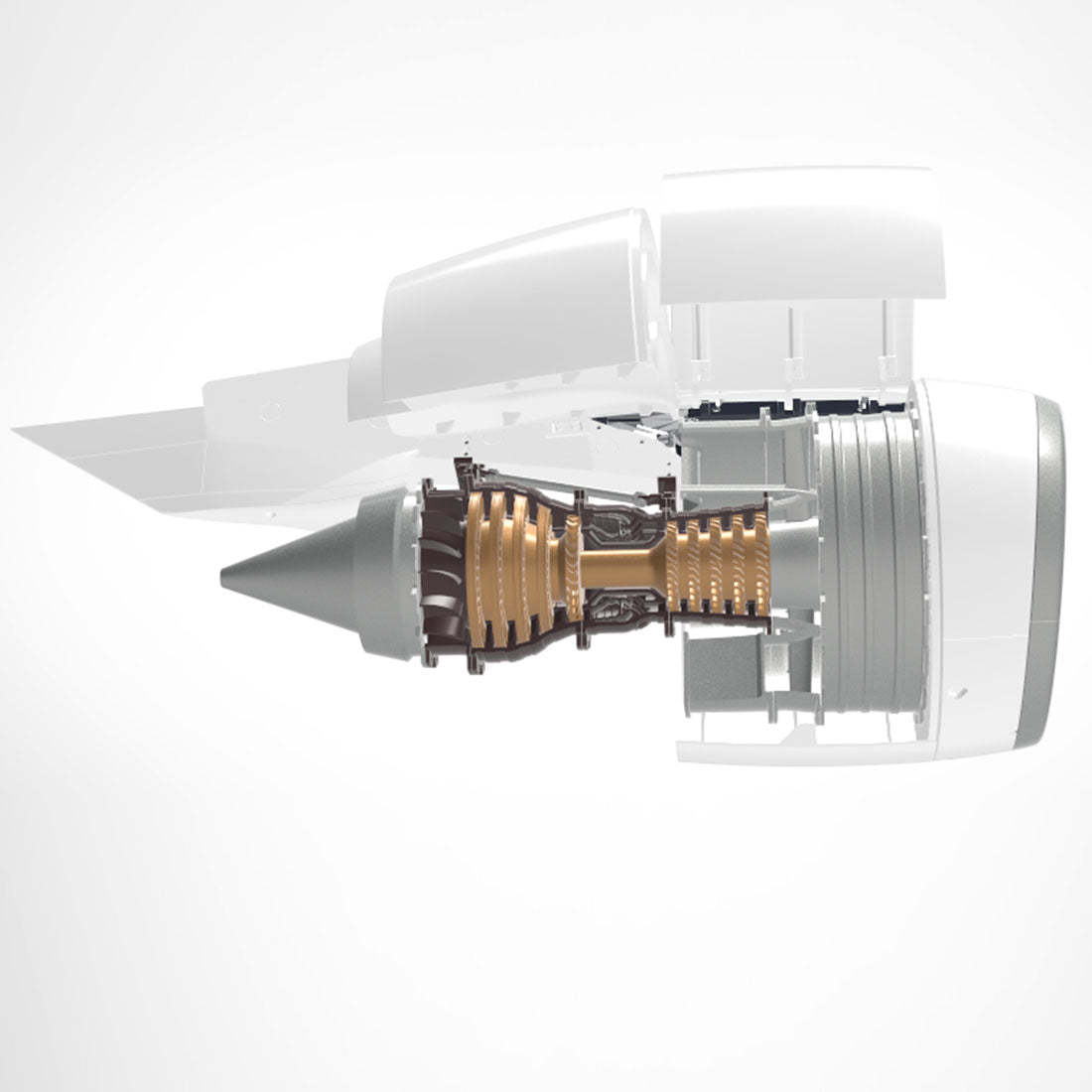TR-900 DIY Turbofan Engine Model Kit with LED & Speed Control A380 Aviation Turbine Model-helloworld7
