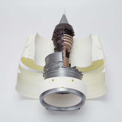 TR-900 DIY Turbofan Engine Model Kit with LED & Speed Control A380 Aviation Turbine Model-helloworld7