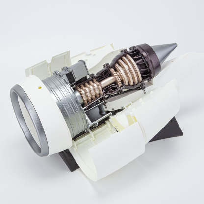 TR-900 DIY Turbofan Engine Model Kit with LED & Speed Control A380 Aviation Turbine Model-helloworld7