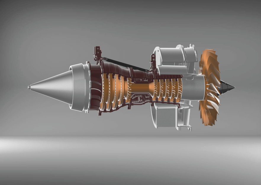 TR-900 DIY Turbofan Engine Model Kit with LED & Speed Control A380 Aviation Turbine Model-helloworld7