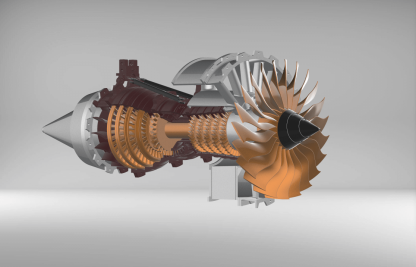 TR-900 DIY Turbofan Engine Model Kit with LED & Speed Control A380 Aviation Turbine Model-helloworld7