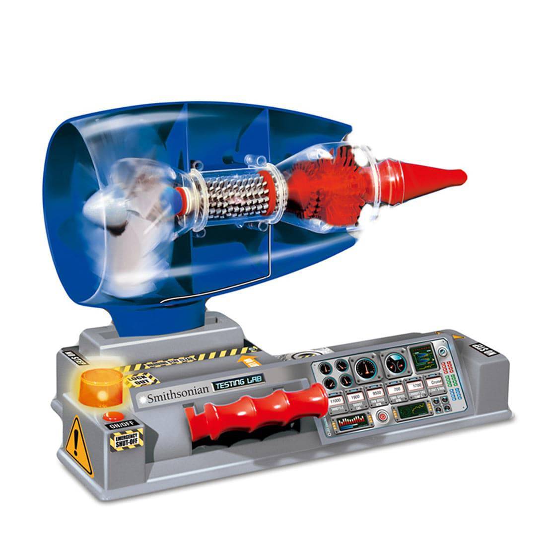 Smithsonian Electric Jet Engine Model Kit DIY Turbofan STEM Science Toy with Lights & Speed Control-helloworld7