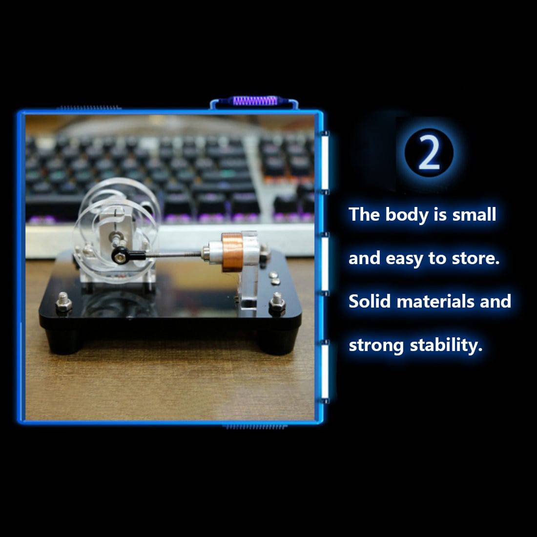 Stark Single Coil Reciprocating Hall Motor Brushless Physics Science Toy