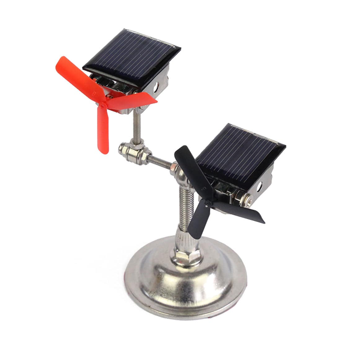 Stark Solar Powered Double Windmill Motor Model Kinetic Art Science Experiment Gift
