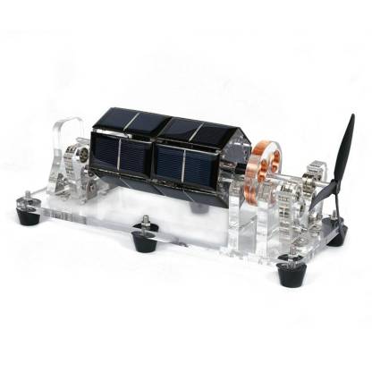 Stark U-Shaped 6-Sided Solar Magnetic Levitation Motor Model with Fan Blade Science Gift