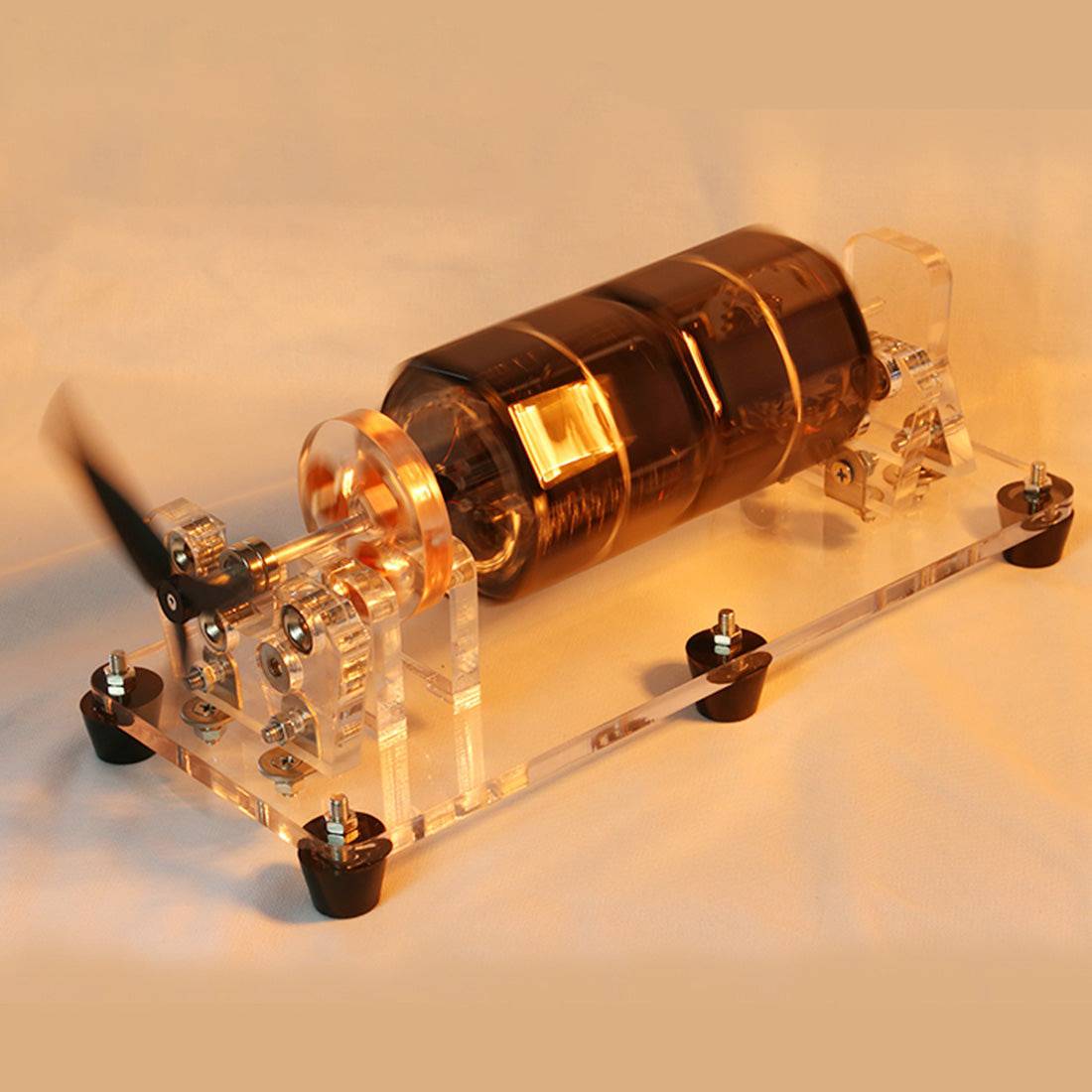 Stark U-Shaped 6-Sided Solar Magnetic Levitation Motor Model with Fan Blade Science Gift