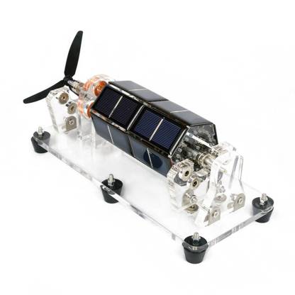 Stark U-Shaped 6-Sided Solar Magnetic Levitation Motor Model with Fan Blade Science Gift