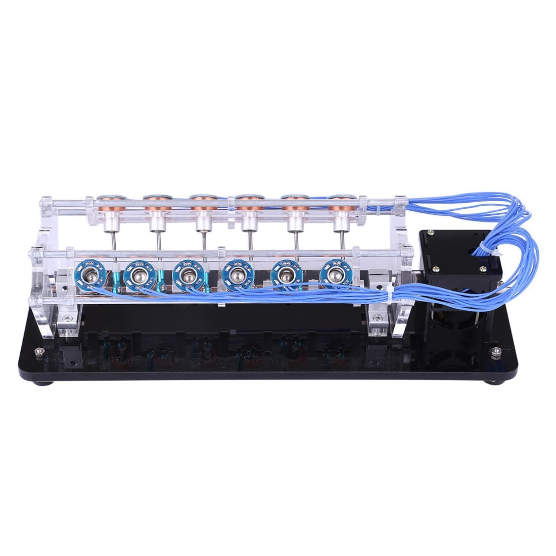 Stark V12 Electromagnetic Engine Model High Speed Hall Sensor Physics Science Toy