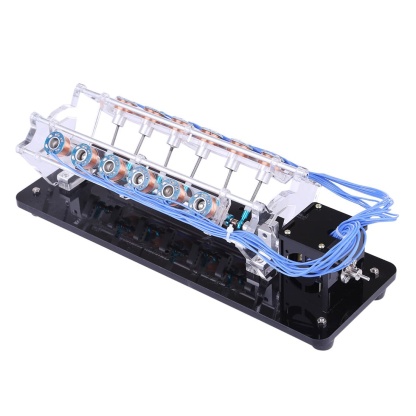Stark V12 Electromagnetic Engine Model High Speed Hall Sensor Physics Science Toy