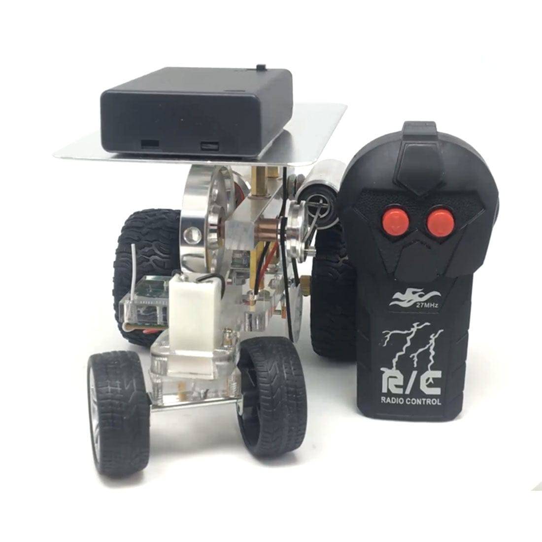 Steerable Stirling Engine Car Model Vehicle Physics Science Experiment Gift