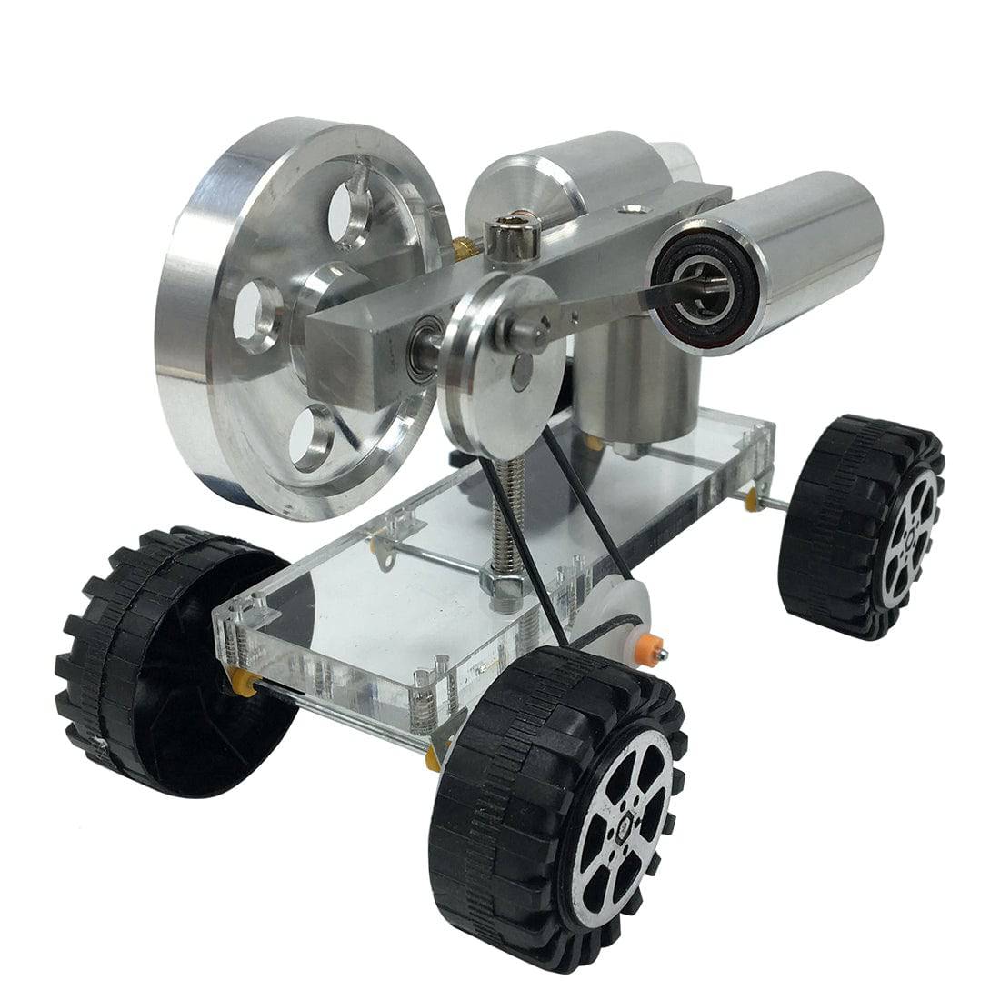 Stirling Engine Powered Car Model Vehicle Physics Science Experiment Gift
