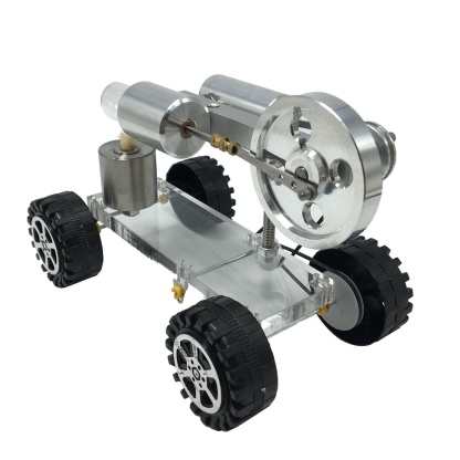 Stirling Engine Powered Car Model Vehicle Physics Science Experiment Gift