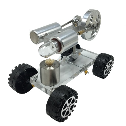 Stirling Engine Powered Car Model Vehicle Physics Science Experiment Gift