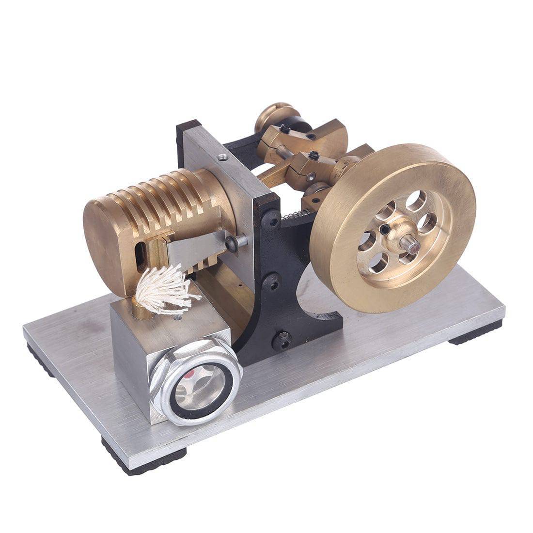 Suction Fire Type Stirling Engine Model Stainless Steel Vacuum Motor Physics Experiment Toy