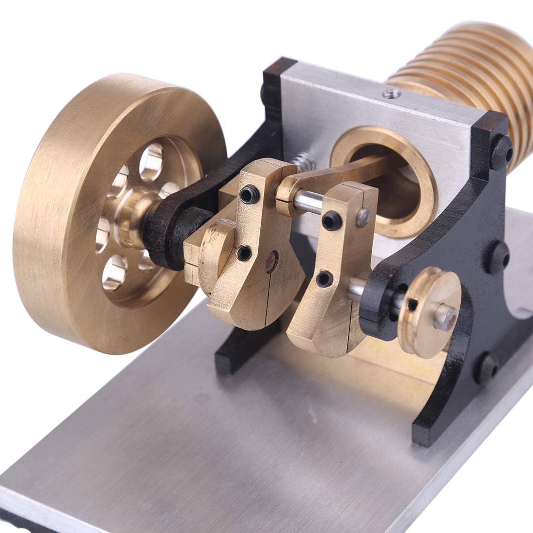 Suction Fire Type Stirling Engine Model Stainless Steel Vacuum Motor Physics Experiment Toy