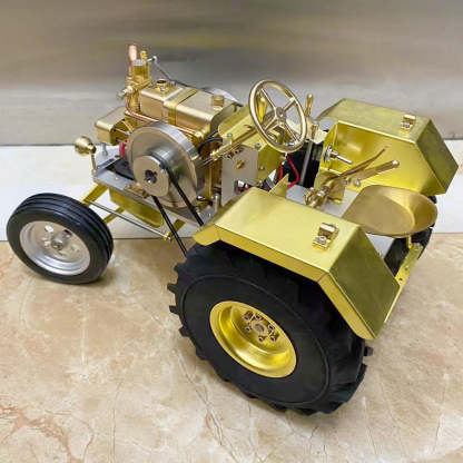 T12 Gas-Powered Scale Tractor Model 1.6cc Water-Cooled Engine Metal Farm Vehicle with 3-Speed Transmission