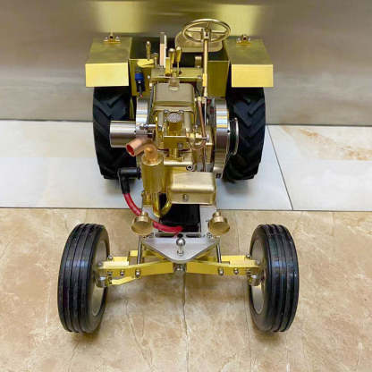 T12 Gas-Powered Scale Tractor Model 1.6cc Water-Cooled Engine Metal Farm Vehicle with 3-Speed Transmission