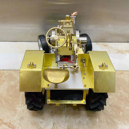 T12 Gas-Powered Scale Tractor Model 1.6cc Water-Cooled Engine Metal Farm Vehicle with 3-Speed Transmission