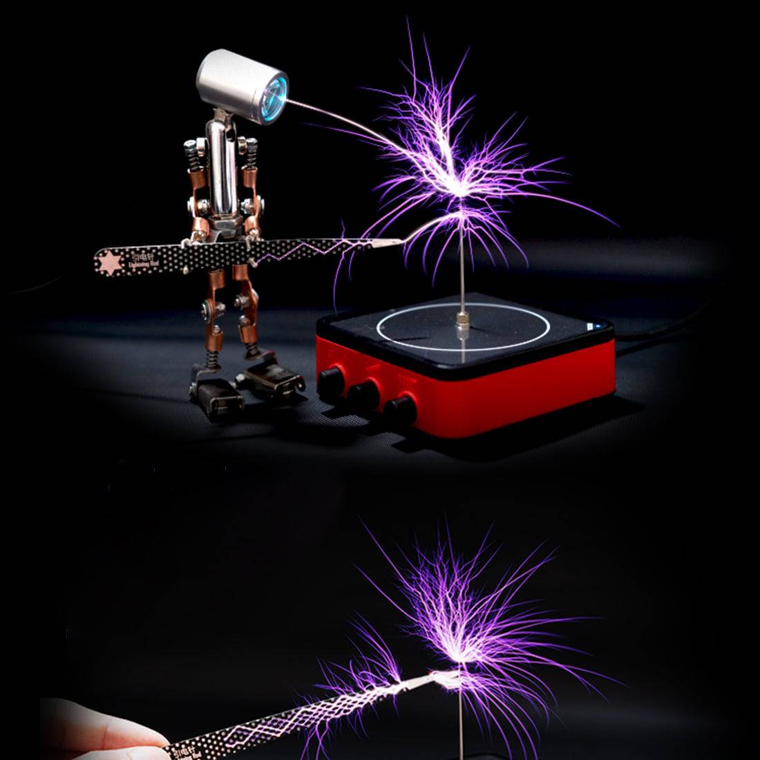 TC10 Red Flat Panel Bluetooth Music Tesla Coil Touchable Arc Plasma Speaker Science Toy-helloworld7