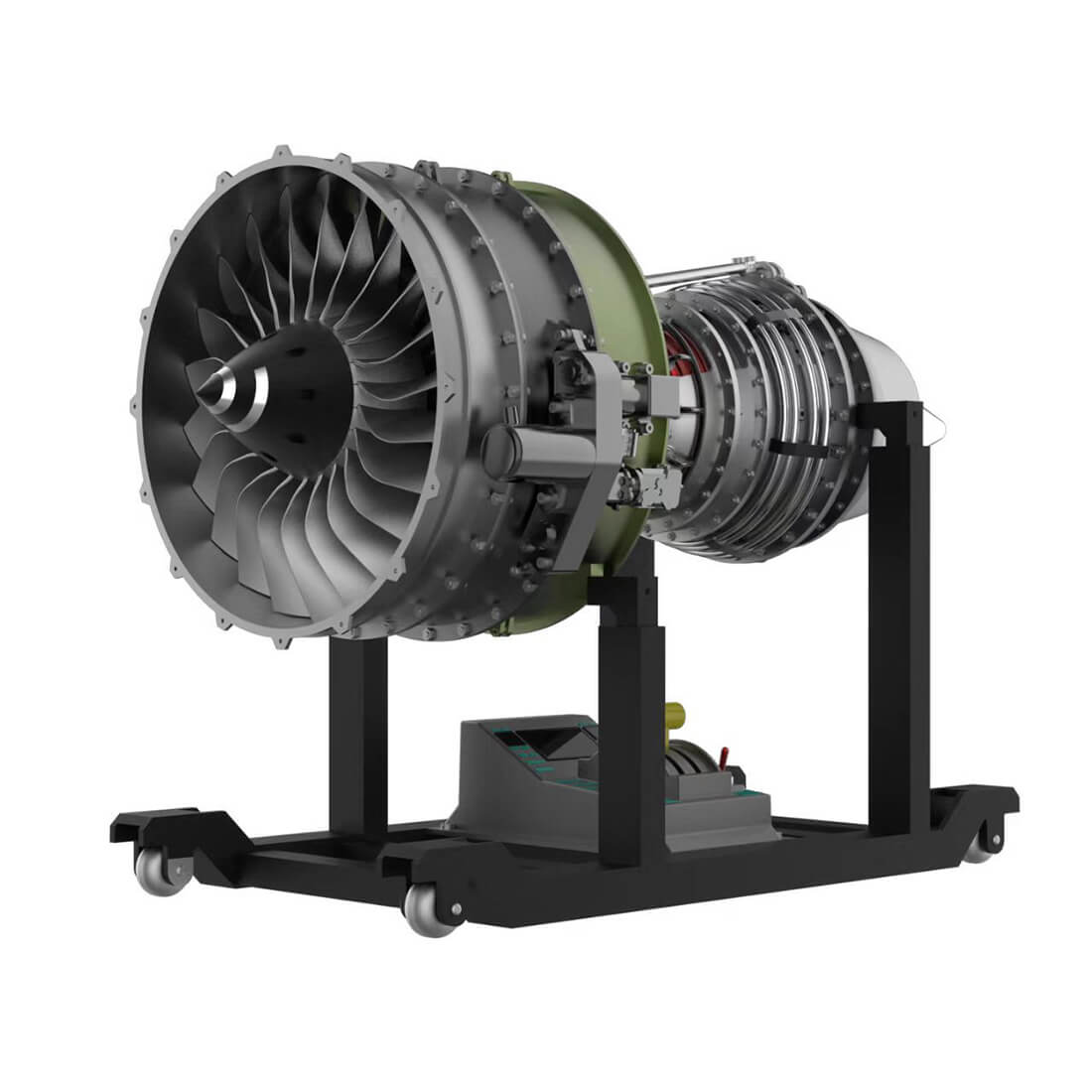 TECHING 1/10 Scale Twin-Spool Turbofan Engine Model Kit All-Metal DIY Aviation Turbine with Sound & Throttle-helloworld7