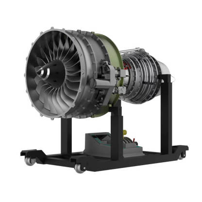 TECHING 1/10 Scale Twin-Spool Turbofan Engine Model Kit All-Metal DIY Aviation Turbine with Sound & Throttle-helloworld7
