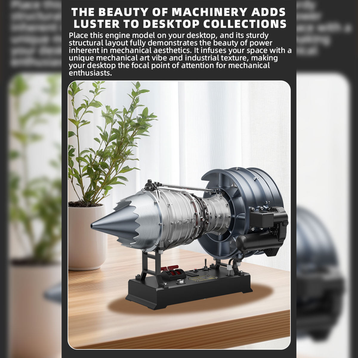 TECHING 1/12 Scale Dual Spool Turbofan Engine Model Kit | Build Your Own Metal Jet Engine-helloworld7