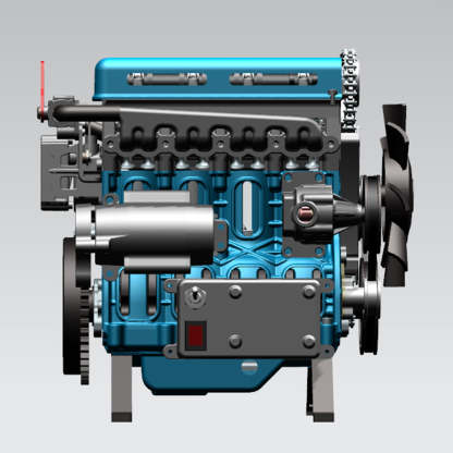 TECHING DM111 DIY 4-Cylinder Turbocharged Engine Model Kit – All-Metal STEM Gift-helloworld7