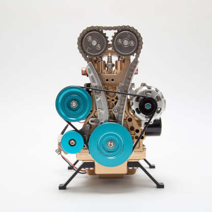 TECHING DM13 Pre-Assembled Inline 4 Cylinder Metal Engine Model Limited Clearance-helloworld7