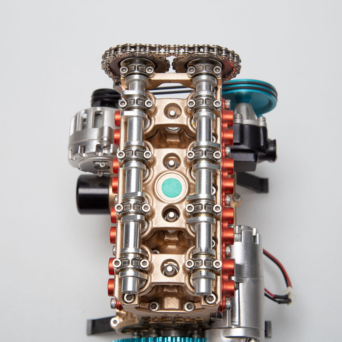 TECHING DM13 Pre-Assembled Inline 4 Cylinder Metal Engine Model Limited Clearance-helloworld7