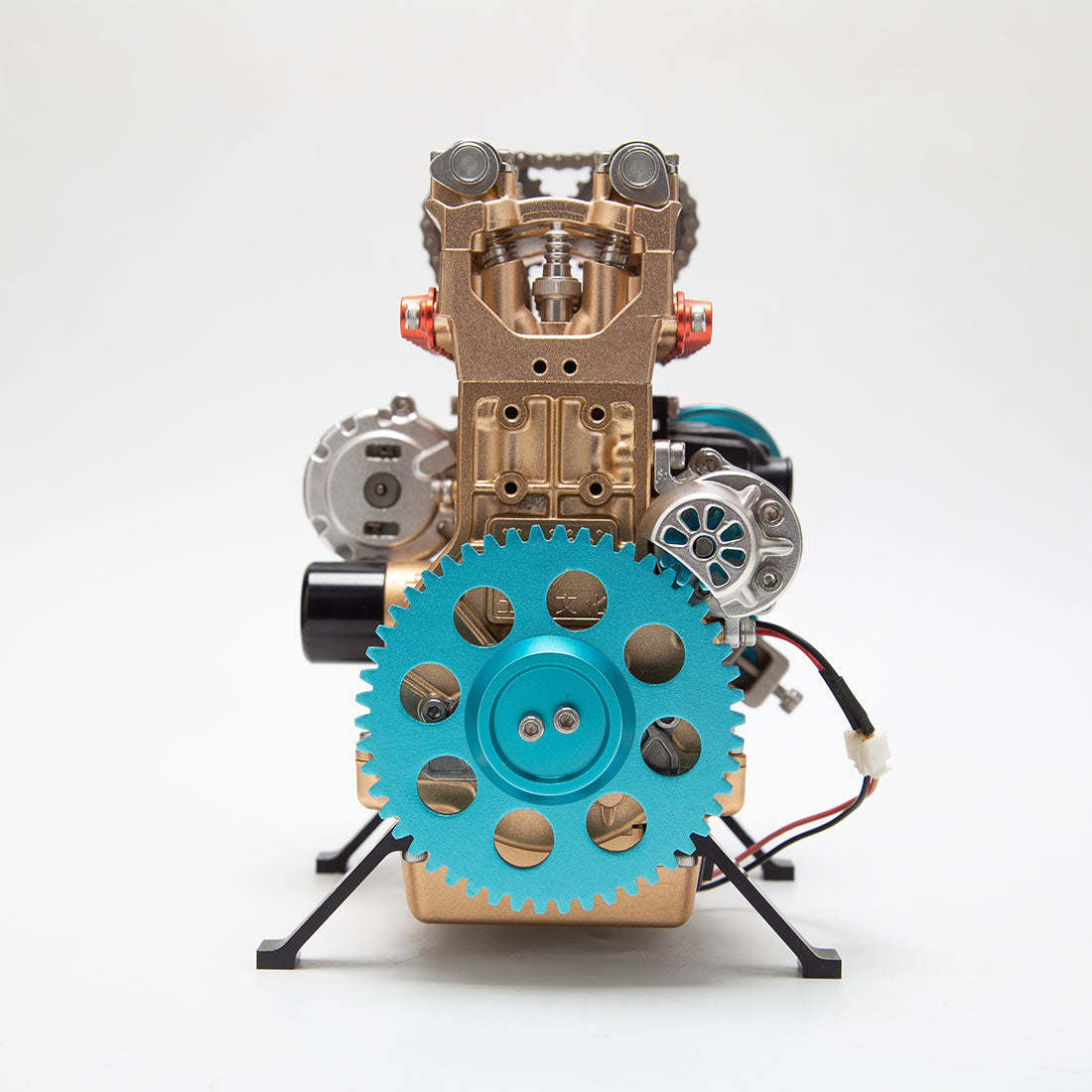 TECHING DM13 Pre-Assembled Inline 4 Cylinder Metal Engine Model Limited Clearance-helloworld7