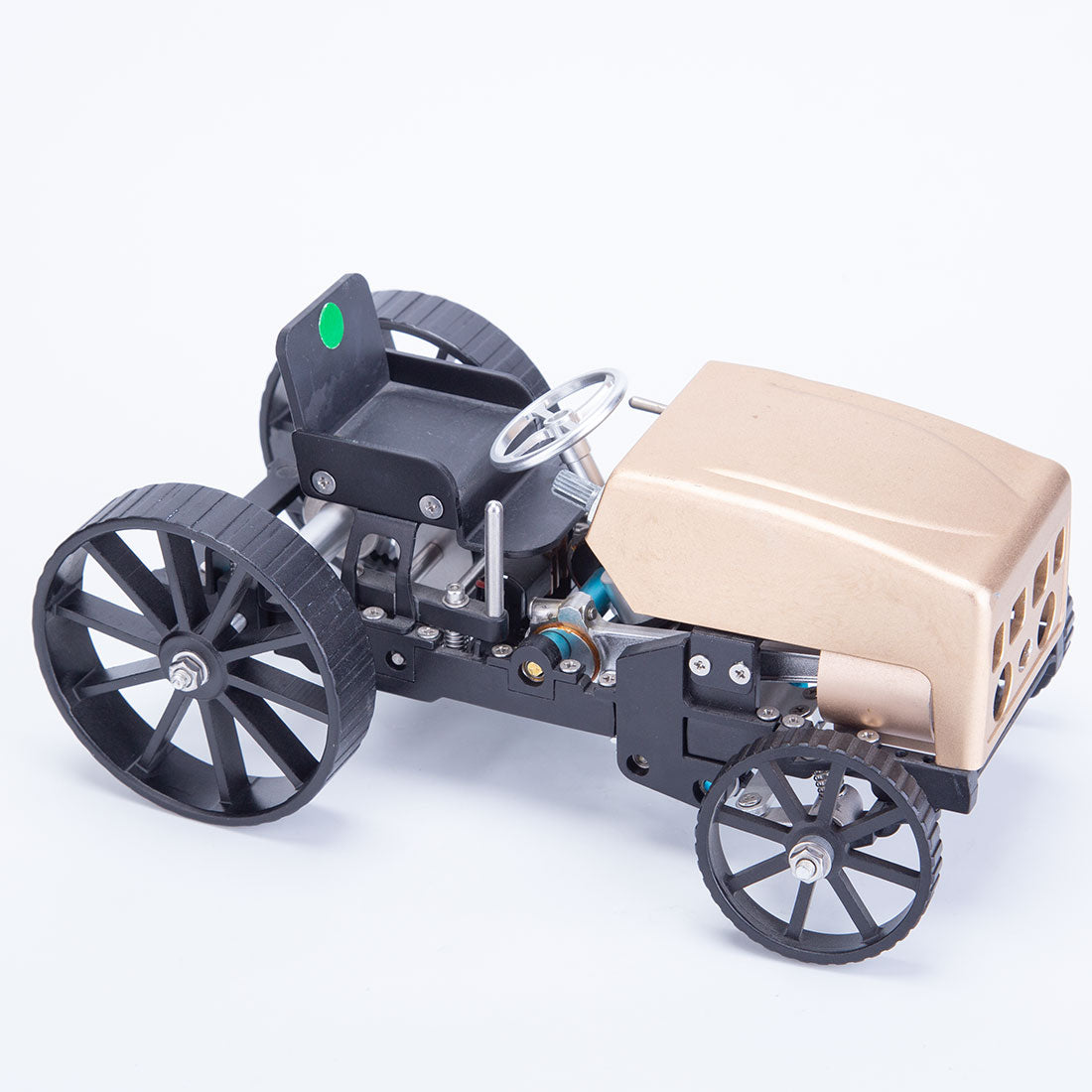 TECHING Pioneer 1 All-Metal DIY Assembly Car Model Kit – Electric Mechanical STEM Gift-helloworld7