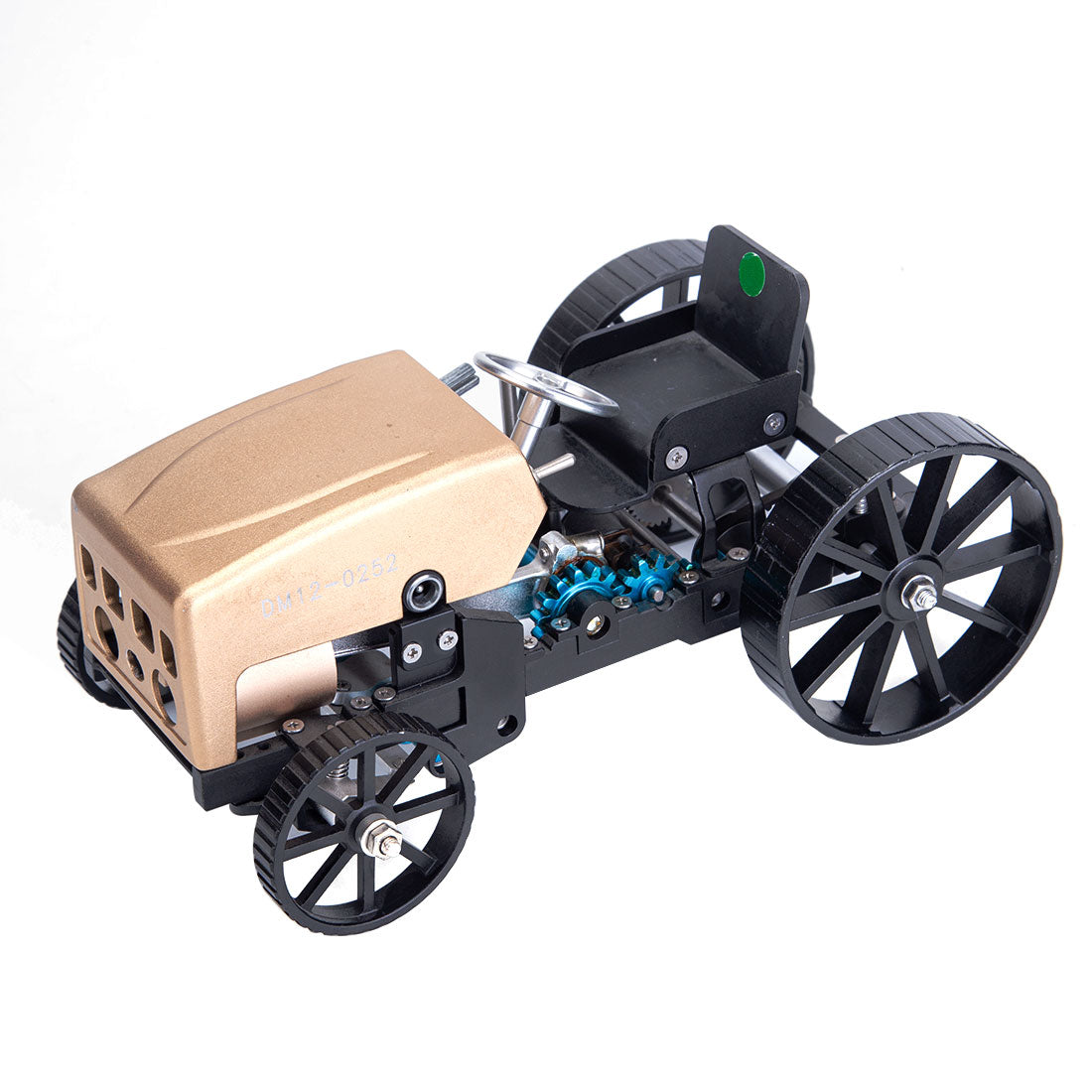TECHING Pioneer 1 All-Metal DIY Assembly Car Model Kit – Electric Mechanical STEM Gift-helloworld7