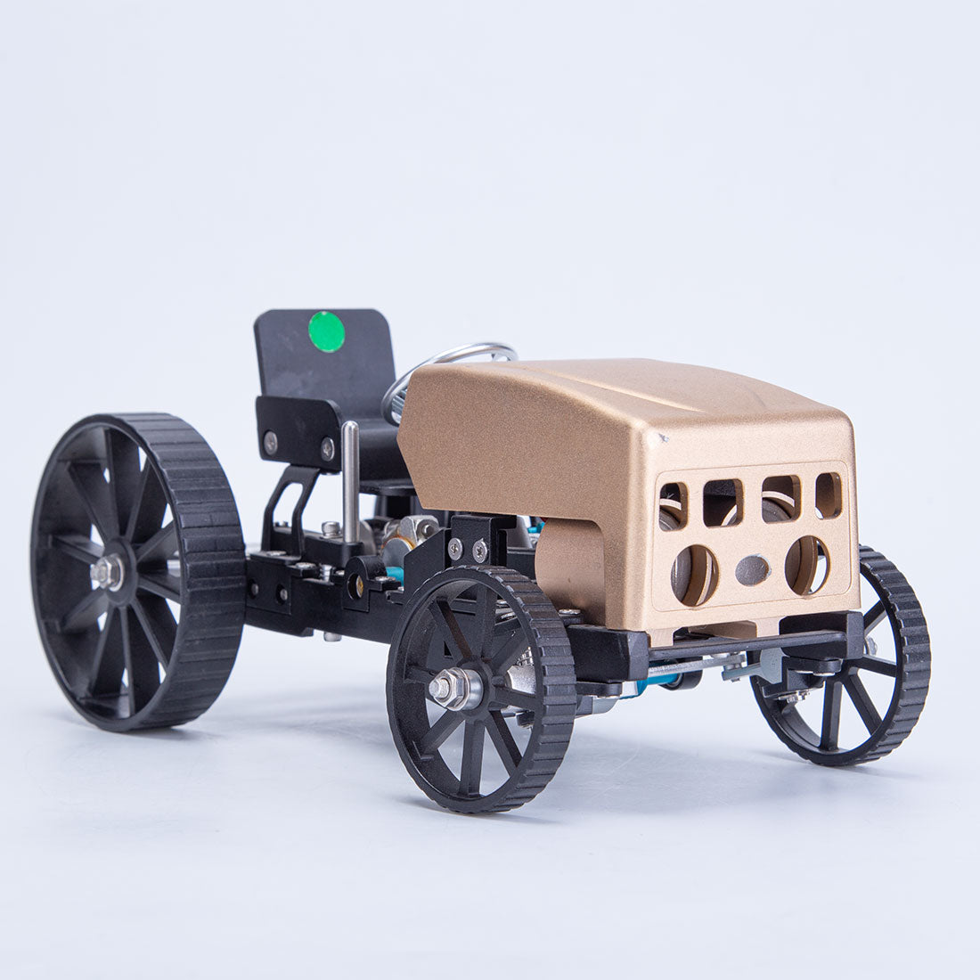 TECHING Pioneer 1 All-Metal DIY Assembly Car Model Kit – Electric Mechanical STEM Gift-helloworld7