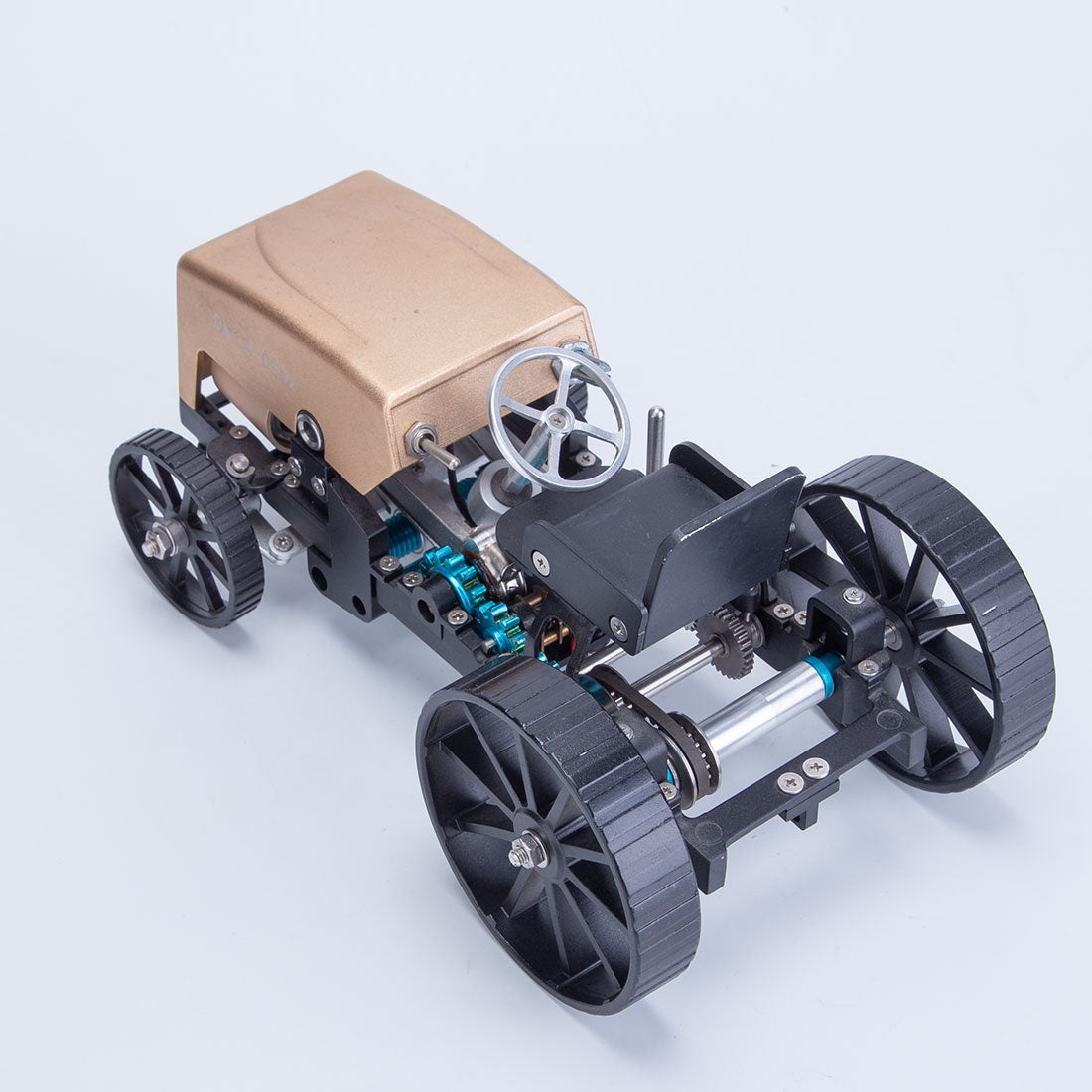 TECHING Pioneer 1 All-Metal DIY Assembly Car Model Kit – Electric Mechanical STEM Gift-helloworld7