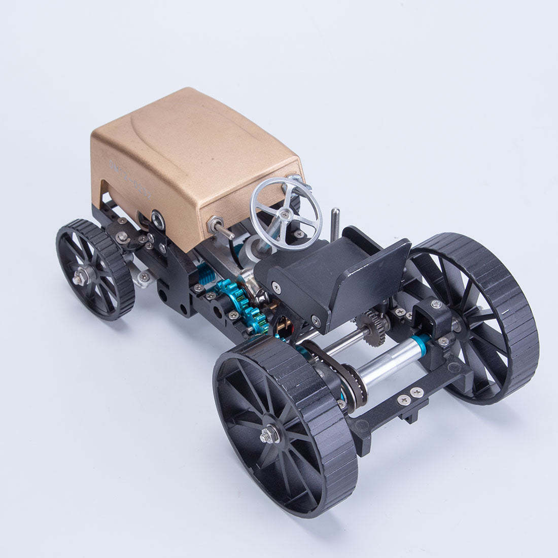 TECHING Pioneer 1 All-Metal DIY Assembly Car Model Kit – Electric Mechanical STEM Gift-helloworld7