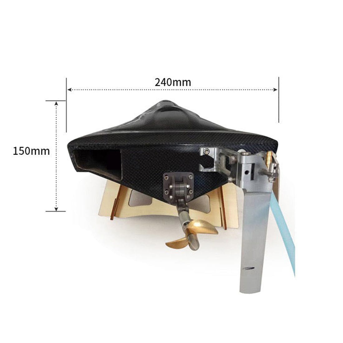 TFL 1106 Pursuit Carbon Fiber RC Racing Boat ARTR High Speed Brushless Motor V-Hull Model for Adults-helloworld7