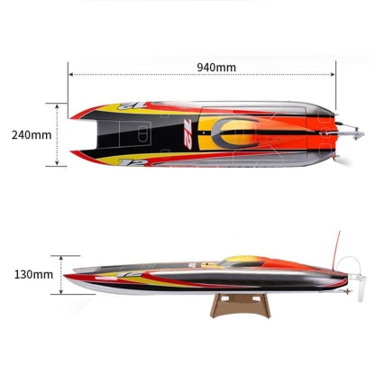 TFL 1122 Catamaran RC Boat 94cm ARTR High Speed Brushless Racing Model Fiberglass Hull for Adults-helloworld7